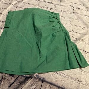 Zara Green Tie Mini Skirt , NWT, Size Small, Way 🥰 Cute!